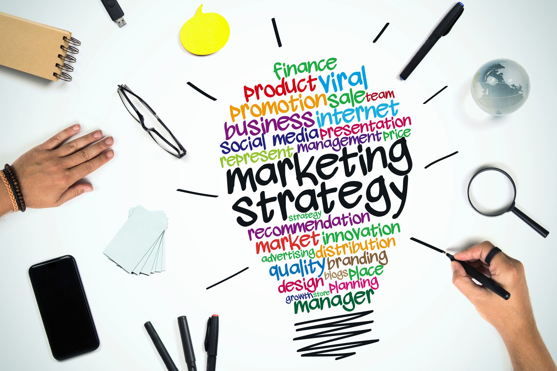 Marketing Strategy Business concept